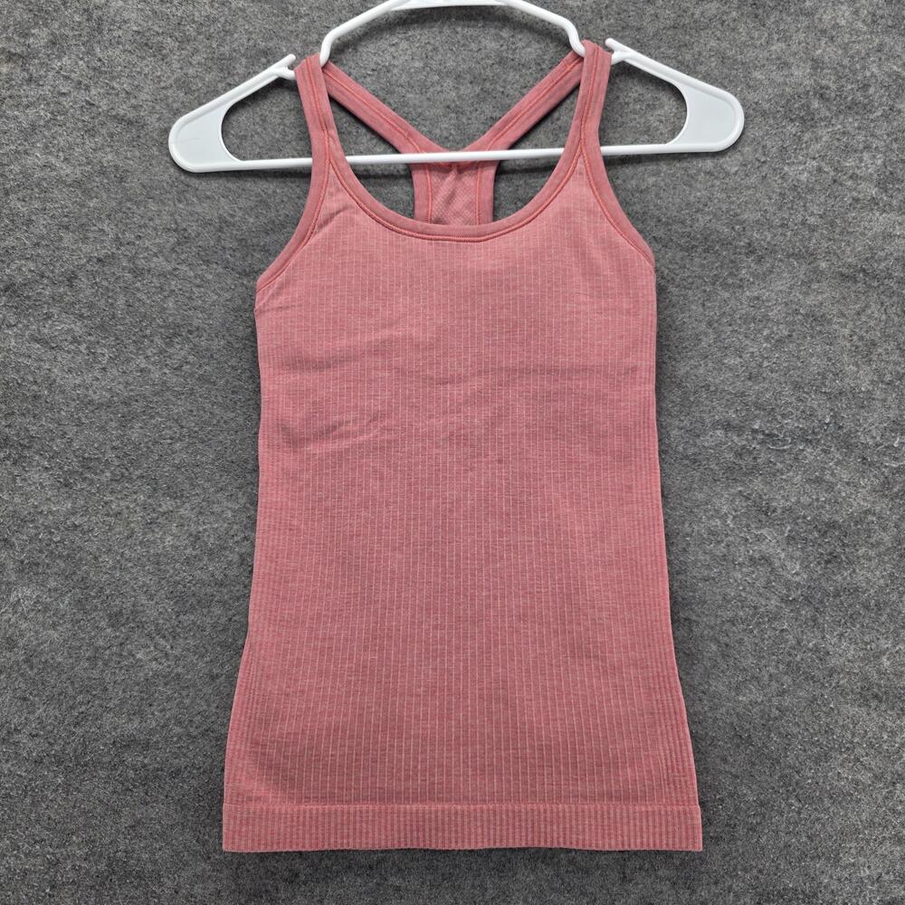Lululemon Tank Top Womens 2 Pink Camisole Slim Lightweight Scoop Neck Yoga